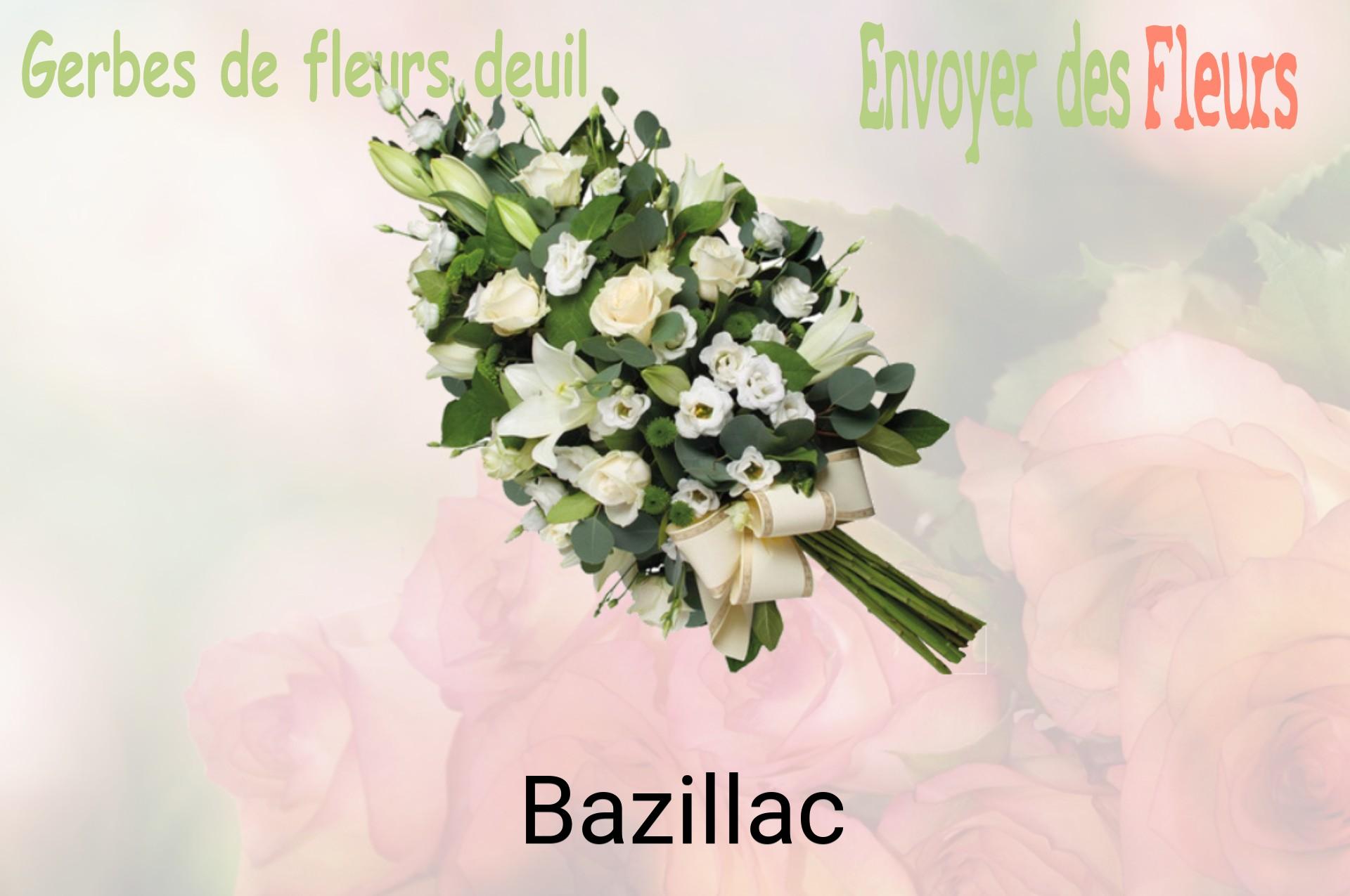 Gerbe de fleurs de deuil livrée à Bazillac